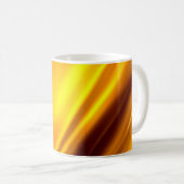 Abstracte goudgolvende achtergrond koffiemok (Voorkant rechts)