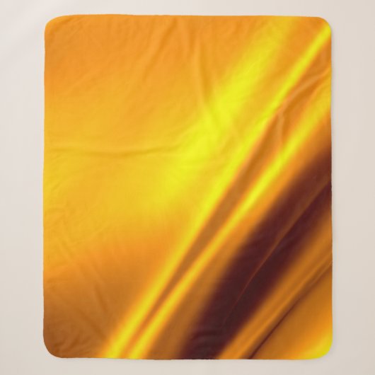Abstracte goudgolvende achtergrond sherpa deken (Voorkant)
