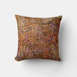 Abstracte goudhuid met gemengde samenstelling en l kussen