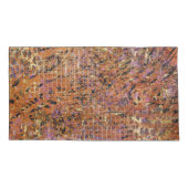 Abstracte goudhuid met gemengde samenstelling en l kussensloop (Achterkant)