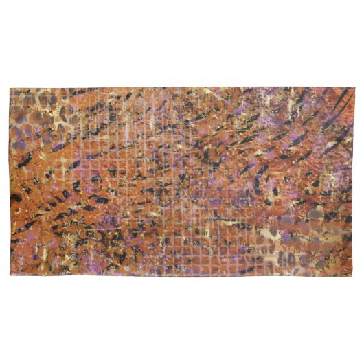 Abstracte goudhuid met gemengde samenstelling en l kussensloop (Voorkant)