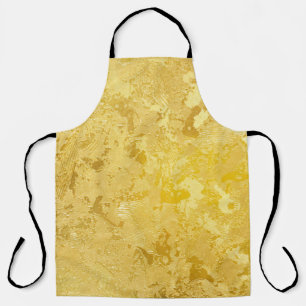 Abstracte goudkleur, geschilderd op een ruw opperv schort