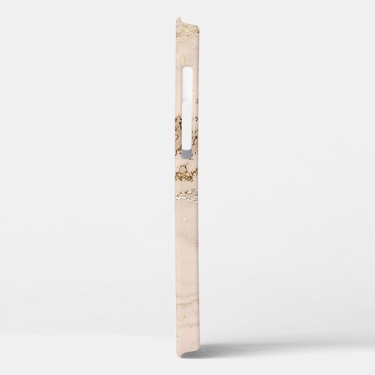 Abstracte goudmarmer met glittergolven Case-Mate iPhone case (Achterkant / Links)