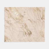 Abstracte goudmarmer met glittergolven fleece deken (Voorkant (Horizontaal))