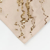 Abstracte goudmarmer met glittergolven fleece deken (Hoek)