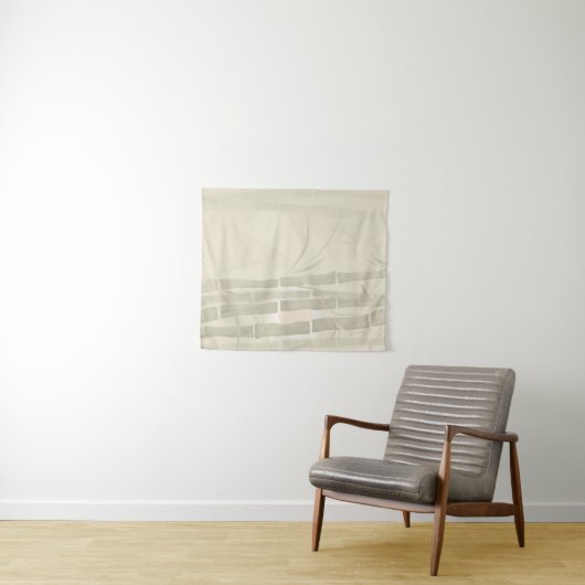 Abstracte goudolide  bamboe bambusa beig wandkleed (In Situ (horizontaal))