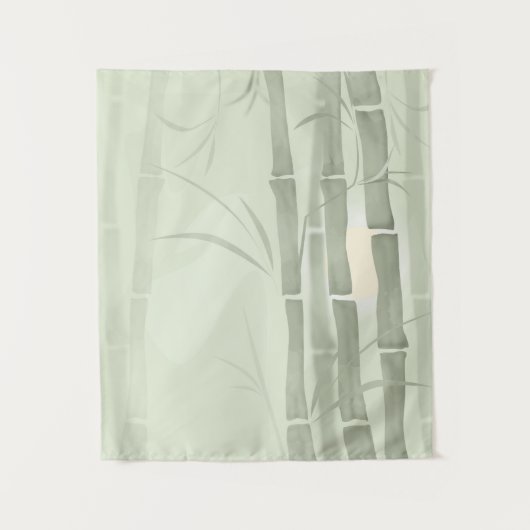 Abstracte goudolide bamboe bambusa gree wandkleed (Voorkant)