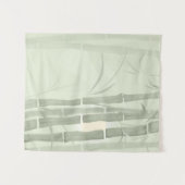 Abstracte goudolide bamboe bambusa gree wandkleed (Voorkant (horizontaal))