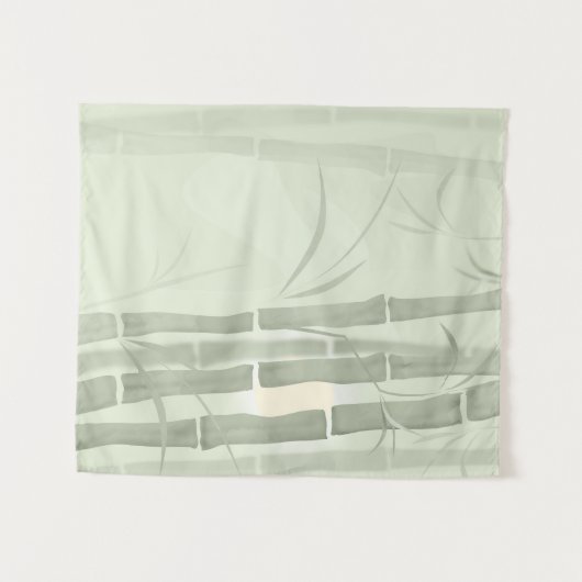 Abstracte goudolide bamboe bambusa gree wandkleed (Voorkant (horizontaal))