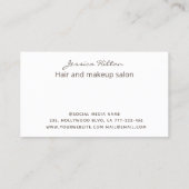 Abstracte goudpastelwasprogramma's met goudglitter visitekaartje (Achterkant)