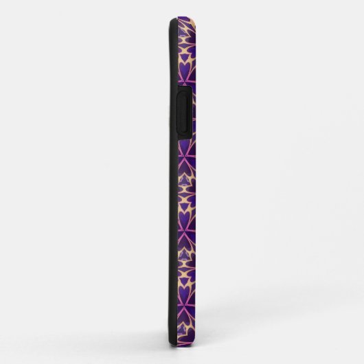 Abstracte goudroze bloemen Case-Mate iPhone case (Achterkant/rechts)