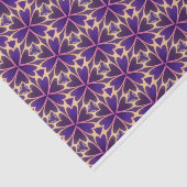 Abstracte goudroze bloemen tissuepapier (Detail)