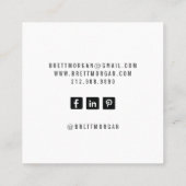 Abstracte goudsparkle Glitter Hair Stylist Vierkante Visitekaartje (Achterkant)