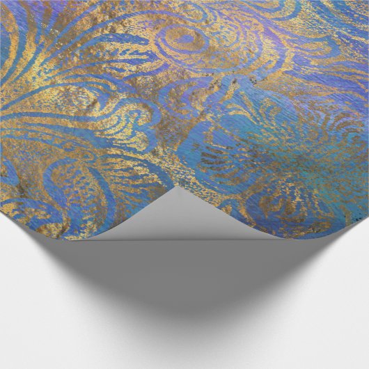Abstracte goudtexturen cadeaupapier (Hoek)