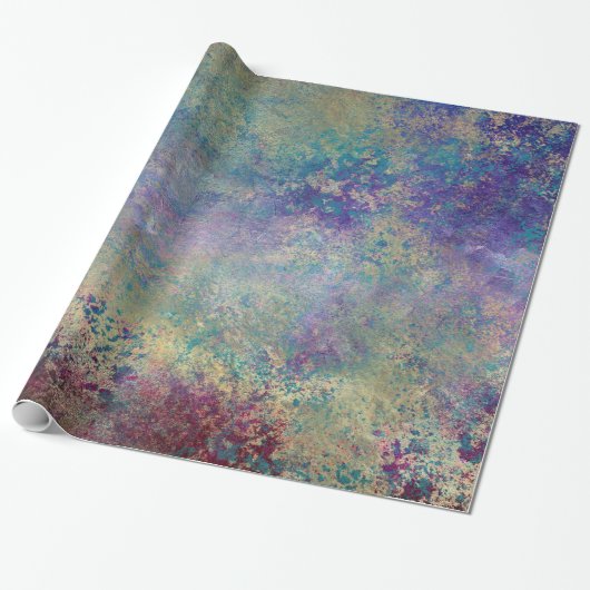 Abstracte goudtexturen cadeaupapier (Uitgerold)
