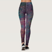 Abstracte goudtexturen leggings (Achterkant)