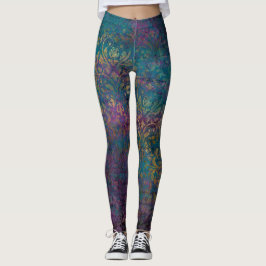 Abstracte goudtexturen leggings