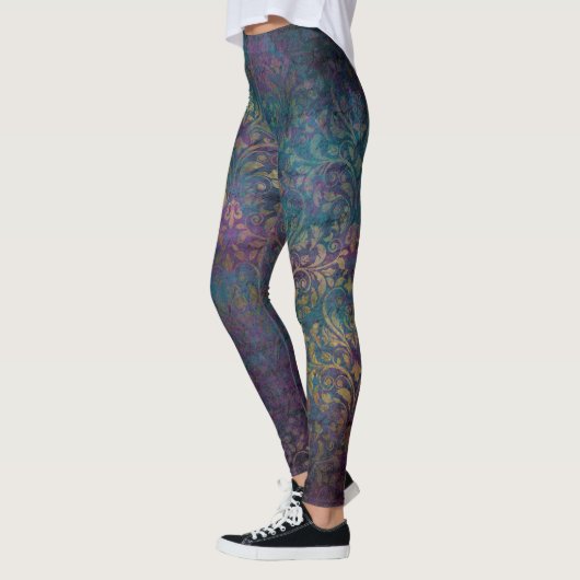 Abstracte goudtexturen leggings (Links)