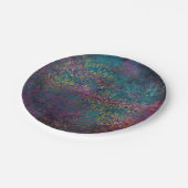 Abstracte goudtexturen papieren bordje (Gekanteld)