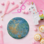 Abstracte goudtexturen papieren bordje (Feest)