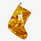 Abstracte goudtextuur kleine kerstsok (Voorkant (Hangend))