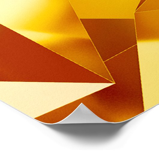 Abstracte goudtextuur poster (Hoek)