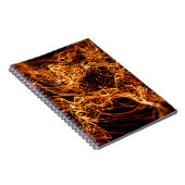 Abstracte goudverlichting notitieboek (Rechterzijde)