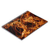 Abstracte goudverlichting notitieboek (Linkerzijde)