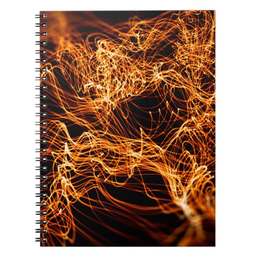 Abstracte goudverlichting notitieboek (Voorkant)
