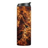 Abstracte goudverlichting thermosbeker (Gedraaid links)