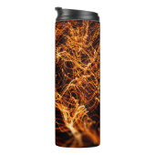 Abstracte goudverlichting thermosbeker (Geroteerd rechts)