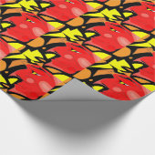 Abstracte graankkunst cadeaupapier (Hoek)