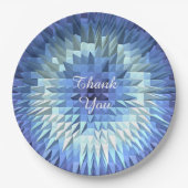 abstracte gradiënt lage poly textuur papieren bordje (Voorkant)