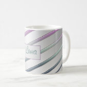 Abstracte gradiëntlijnen koffiemok (Voorkant rechts)