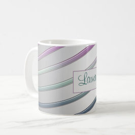 Abstracte gradiëntlijnen koffiemok