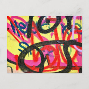 abstracte graffiti-achtergrond briefkaart