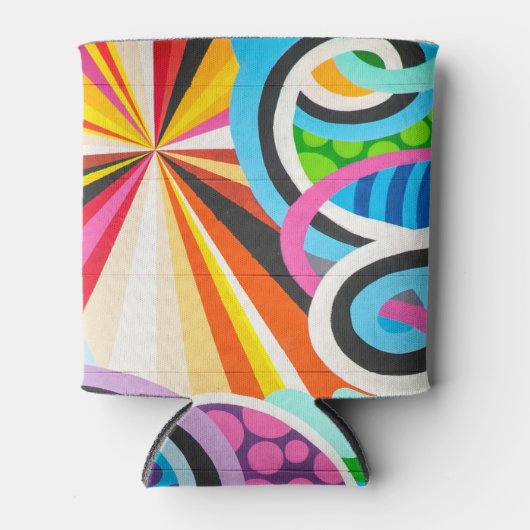 Abstracte graffiti blikjeskoeler (Voorkant)