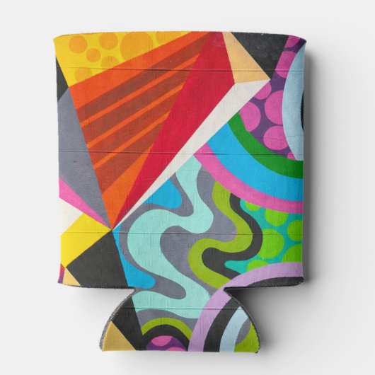 Abstracte graffiti blikjeskoeler (Achterkant)