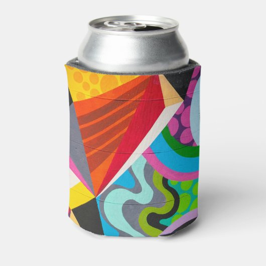 Abstracte graffiti blikjeskoeler (Blikje Achterkant)