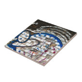 Abstracte graffiti Brick Blue, Red en White Tegeltje (Zijkant)