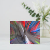 Abstracte graffiti briefkaart (Staand voorkant)