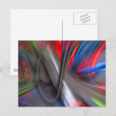 Abstracte graffiti briefkaart (Voorkant / Achterkant)