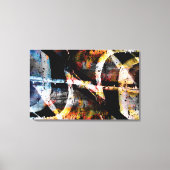 Abstracte graffiti canvas afdruk (Voorkant)