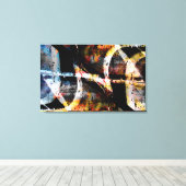 Abstracte graffiti canvas afdruk (Insitu (Houten vloer))