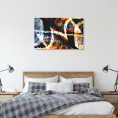 Abstracte graffiti canvas afdruk (Insitu (Slaapkamer))