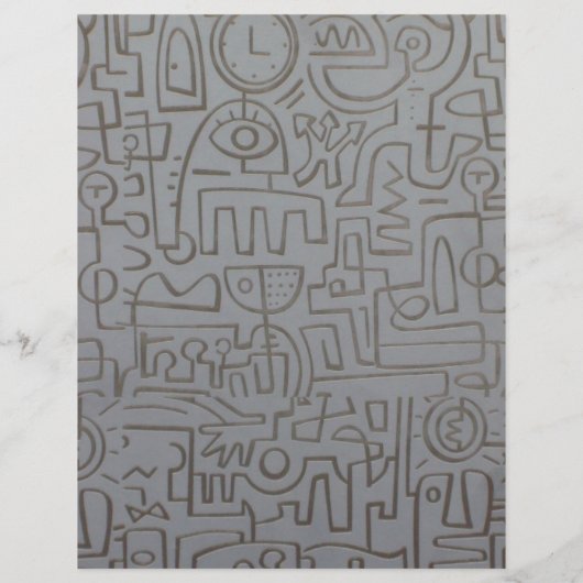 Abstracte Graffiti Flyer (Achterkant)