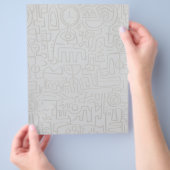 Abstracte Graffiti Flyer (Hand)