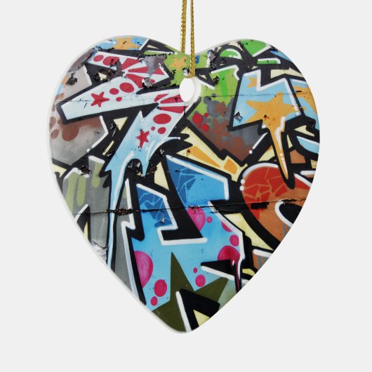 Abstracte graffiti keramisch ornament (Rechts)