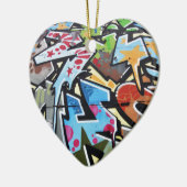 Abstracte graffiti keramisch ornament (Links)