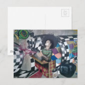 Abstracte graffiti-kunst briefkaart (Voorkant / Achterkant)